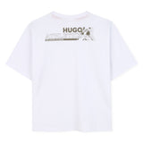 Hugo - G00444_10P – Camiseta de manga corta 100% algodón – Unisex niños