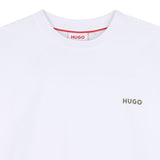 Hugo - G00444_10P – Camiseta de manga corta 100% algodón – Unisex niños