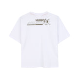 Hugo - G00444_10P – Camiseta de manga corta 100% algodón – Unisex niños