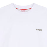 Hugo - G00444_10P – Camiseta de manga corta 100% algodón – Unisex niños