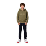 Sudadera verde oliva para niño HUGO – Estilo y comodidad Konestilochic