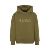 Hugo - G00446_65F – Sudadera con capucha y puños acanalados de algodón cepillado y felpa - Niño