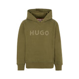 Hugo - G00446_65F – Sudadera con capucha y puños acanalados de algodón cepillado y felpa - Niño