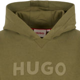 Hugo - G00446_65F – Sudadera con capucha y puños acanalados de algodón cepillado y felpa - Niño