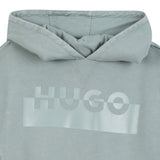 Hugo - G00448_75F – Sudadera con capucha con puños y dobladillo acanalados – Unisex niños