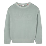 Hugo - G00453_75F – Sudadera de punto 100% algodón con logotipo en jacquard – Unisex niños