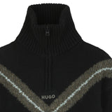 Hugo - G00455_09B – Jersey con lana de cuello alto con cremallera – Unisex niños