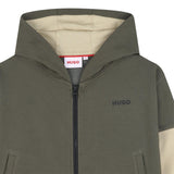 Hugo - G00459_P26 – Sudadera con capucha y cremallera completa - Niño