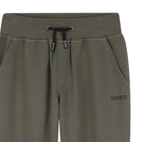 Hugo - G00465_65F – Pantalones tipo jogger con cintura elástica ajustable y bolsillos - Niño