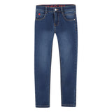 Hugo - G00475_Z25 – Pantalones vaqueros 2% elastano slim fit con cinco bolsillos – Unisex niños
