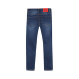 Hugo - G00475_Z25 – Pantalones vaqueros 2% elastano slim fit con cinco bolsillos – Unisex niños