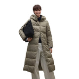 Ecoalf - Adriana GAJKADRIA0987-534 - Abrigo beige con capucha ajustable y bolsillos con cremallera - Mujer