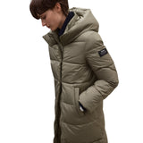 Ecoalf - Adriana GAJKADRIA0987-534 - Abrigo beige con capucha ajustable y bolsillos con cremallera - Mujer