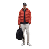 Ecoalf - Aspen GAJKASP000987-210 - Chaqueta naranja de corte regular con capucha - Hombre