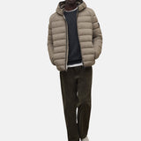 Ecoalf - Aspen GAJKASP000987-63 - Chaqueta marrón claro de corte regular con capucha - Hombre