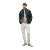 Ecoalf - Beret GAJKBERET0987-500 - Chaqueta verde oscuro con bolsillos con cremallera - Hombre