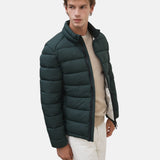 Ecoalf - Beret GAJKBERET0987-500 - Chaqueta verde oscuro con bolsillos con cremallera - Hombre