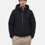 Ecoalf - Cartes GAJKCARTE0774-319 - Chaqueta negra con capucha y bolsillos laterales con cremallera - Hombre