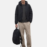 Ecoalf - Cartes GAJKCARTE0774-319 - Chaqueta negra con capucha y bolsillos laterales con cremallera - Hombre
