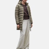 Ecoalf - Cronulla GAJKCRONU0987-534 - Abrigo beige entallado con capucha desmontable - Mujer