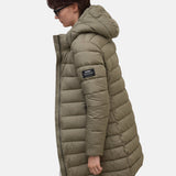 Ecoalf - Cronulla GAJKCRONU0987-534 - Abrigo beige entallado con capucha desmontable - Mujer