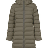 Ecoalf - Cronulla GAJKCRONU0987-534 - Abrigo beige entallado con capucha desmontable - Mujer