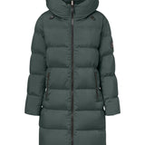 Ecoalf - Manlie GAJKMANLI0987-106 - Abrigo verde caqui con capucha y bolsillos con cremallera - Mujer