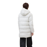 Ecoalf - Marangu GAJKMARAN0987-21 - Abrigo blanco con capucha ajustable y bolsillos con cremallera - Mujer