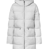 Ecoalf - Marangu GAJKMARAN0987-21 - Abrigo blanco con capucha ajustable y bolsillos con cremallera - Mujer