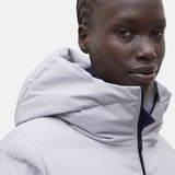 Ecoalf - Mia GAJKMIA0J0198-604 - Abrigo gris claro con capucha ajustable y bolsillos - Mujer