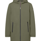 Ecoalf - Pasu GAJKPASU00774-128 - Abrigo verde de corte regular con capucha ajustable - Hombre