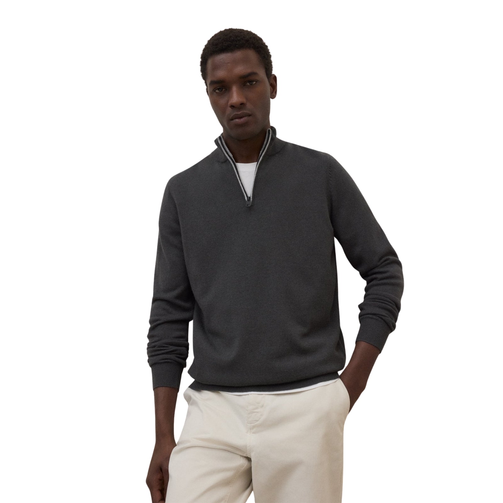 Jersey verde oscuro Ecoalf Larch de lana reciclada para hombre Konestilochic
