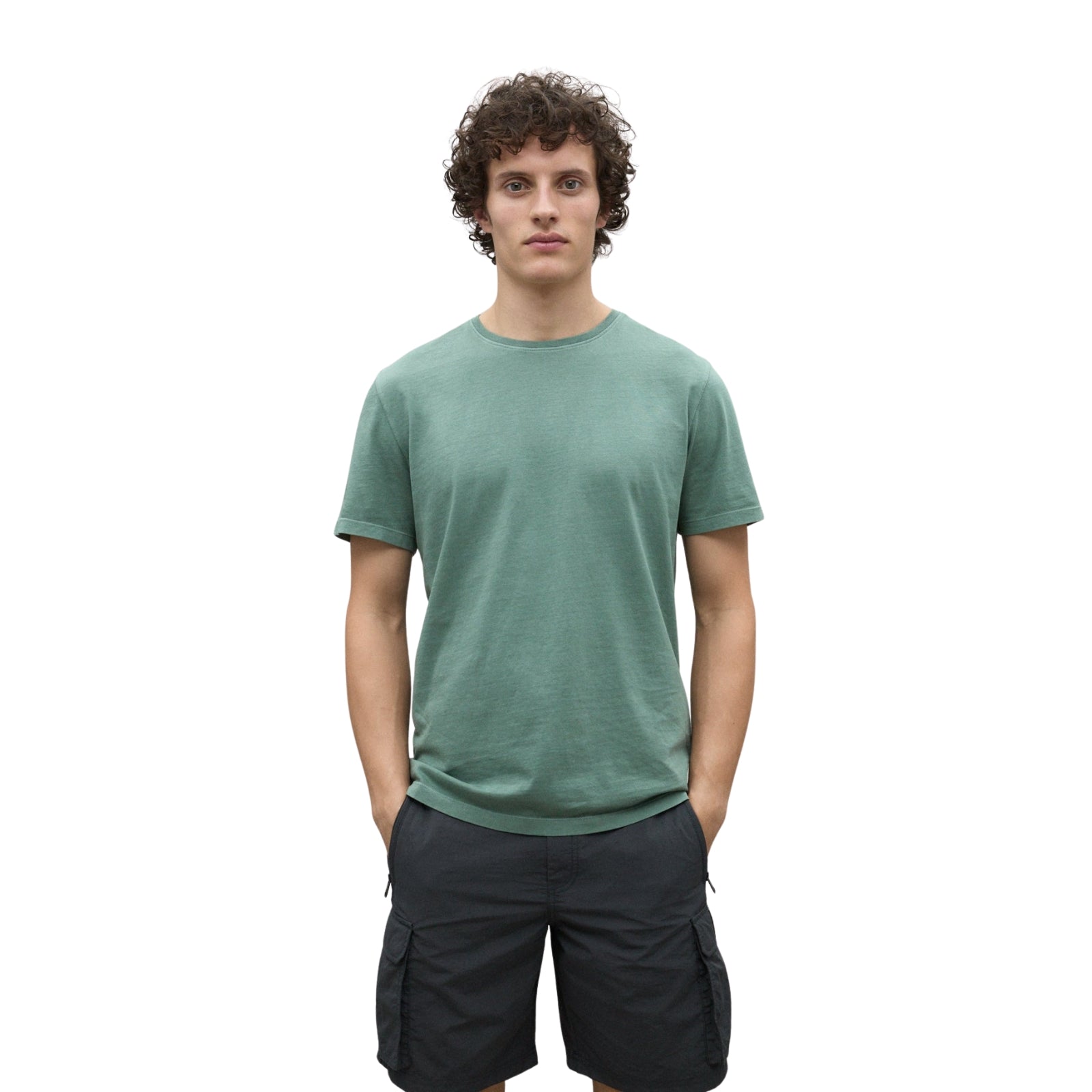 Camiseta algodón reciclado verde hombre | Konestilochic