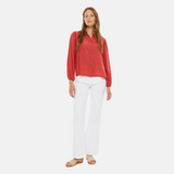System Action - I24CA808_36 - Camisa de manga larga con efecto lavado 100% viscosa - Mujer