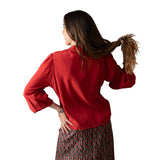 System Action - I24CA808_36 - Camisa de manga larga con efecto lavado 100% viscosa - Mujer