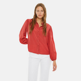 System Action - I24CA808_36 - Camisa de manga larga con efecto lavado 100% viscosa - Mujer