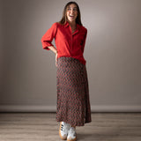 System Action - I24CA808_36 - Camisa de manga larga con efecto lavado 100% viscosa - Mujer