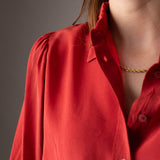 System Action - I24CA808_36 - Camisa de manga larga con efecto lavado 100% viscosa - Mujer