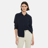System Action - I24CAO17_8 - Camisa recta de cuadros recta de manga larga - Mujer