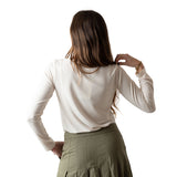 System Action - I24CT918_2 - Camiseta básica ajustada de bambú con escote cuadrado - Mujer