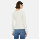 System Action - I24CT918_2 - Camiseta básica ajustada de bambú con escote cuadrado - Mujer