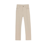 System Action - I24PA731_3 - Pantalón recto de color crema y tiro medio - Mujer