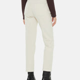 System Action - I24PA731_3 - Pantalón recto de color crema y tiro medio - Mujer