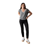 System Action - I24PT705_40 - Pantalón vaquero slim fit de tiro medio y efecto lavado - Mujer