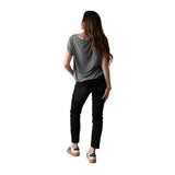 System Action - I24PT705_40 - Pantalón vaquero slim fit de tiro medio y efecto lavado - Mujer