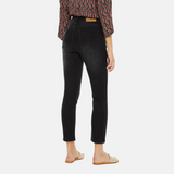 System Action - I24PT705_40 - Pantalón vaquero slim fit de tiro medio y efecto lavado - Mujer