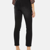 System Action - I24PT705_40 - Pantalón vaquero slim fit de tiro medio y efecto lavado - Mujer