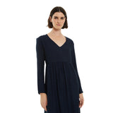 System Action - I24VEO17_8 - Vestido midi de cuadros de manga larga - Mujer