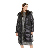 Plumífero negro de mujer System Action – Abrigo largo invierno Konestilochic