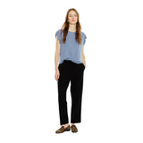 System Action - I25CT814_5 – Camiseta fluida de manga corta con volante - Mujer